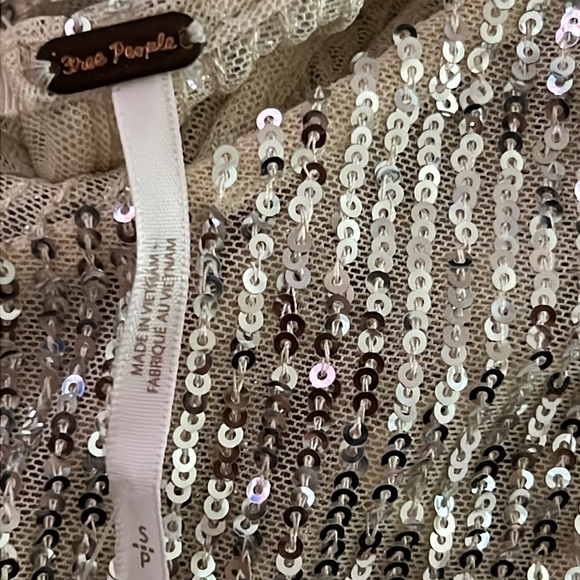 Free People Gold Sequin Blouse - Picture 8 of 10